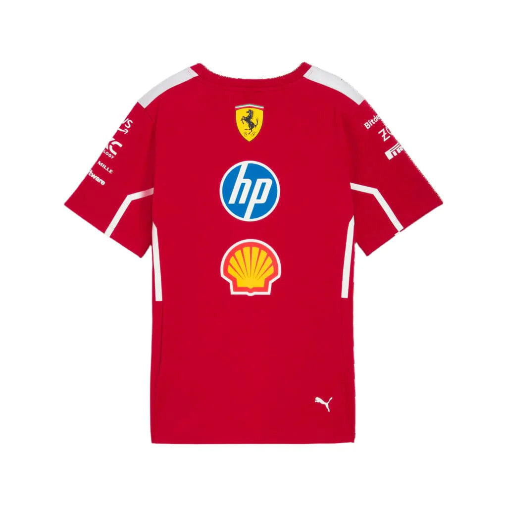 Scuderia Ferrari F1 2025 Men's Team T-Shirt - Dark Cherry