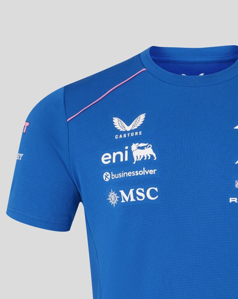 Alpine Racing F1 2026 Men's Team Set Up T-Shirt - Lapis Blue