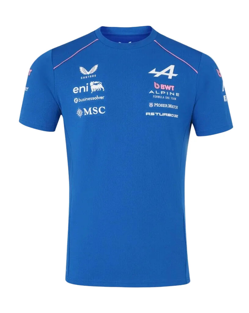 Alpine Racing F1 2026 Men's Team Set Up T-Shirt - Lapis Blue