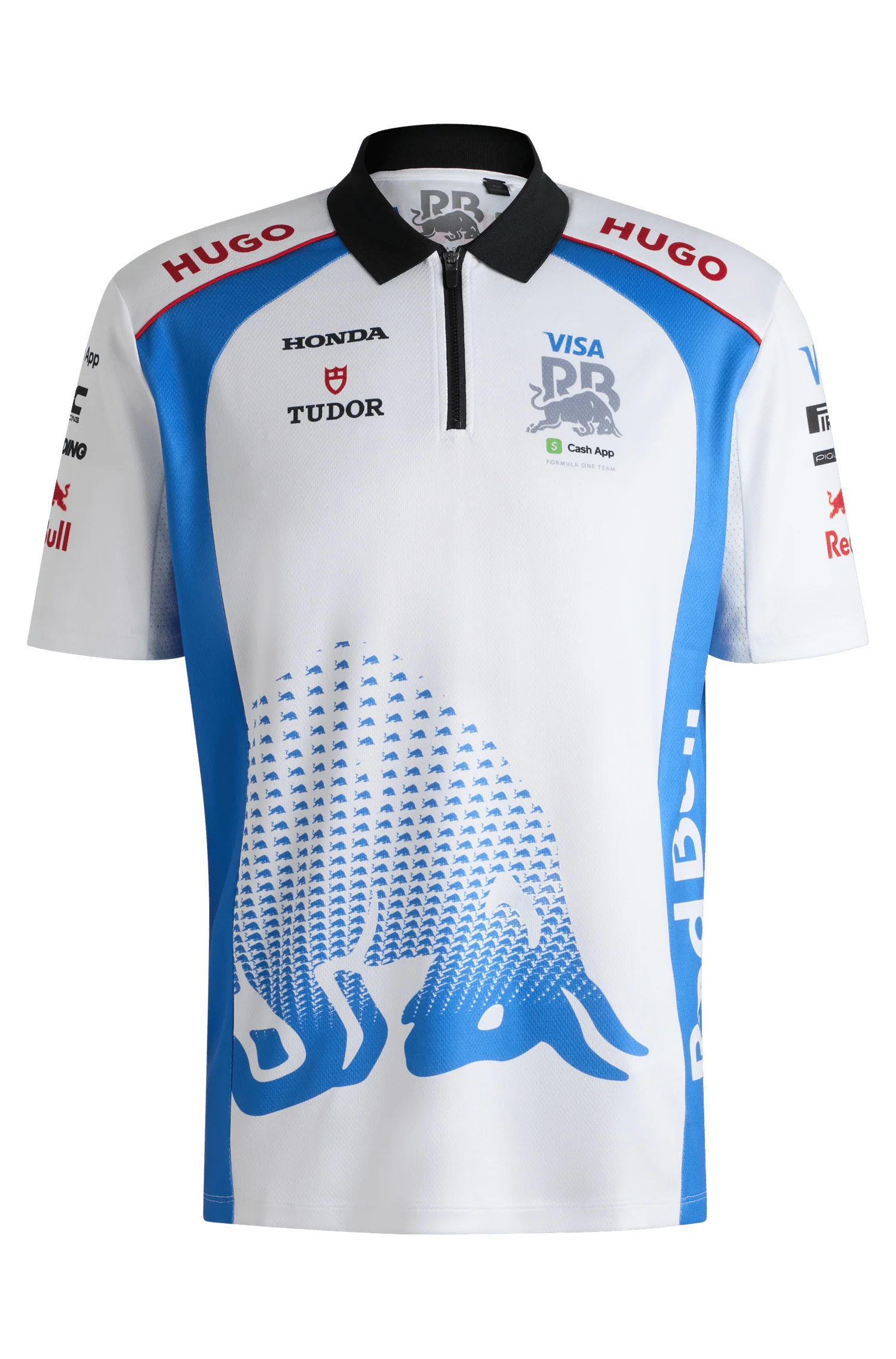 Visa Cash App RB F1 2025 Men's Team Polo Shirt - White