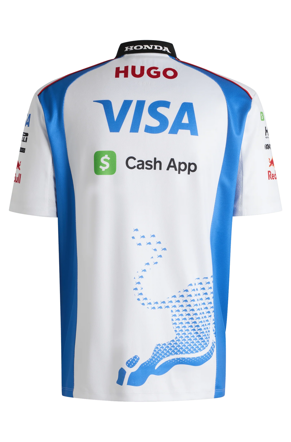 Visa Cash App RB F1 2025 Men's Team Polo Shirt - White