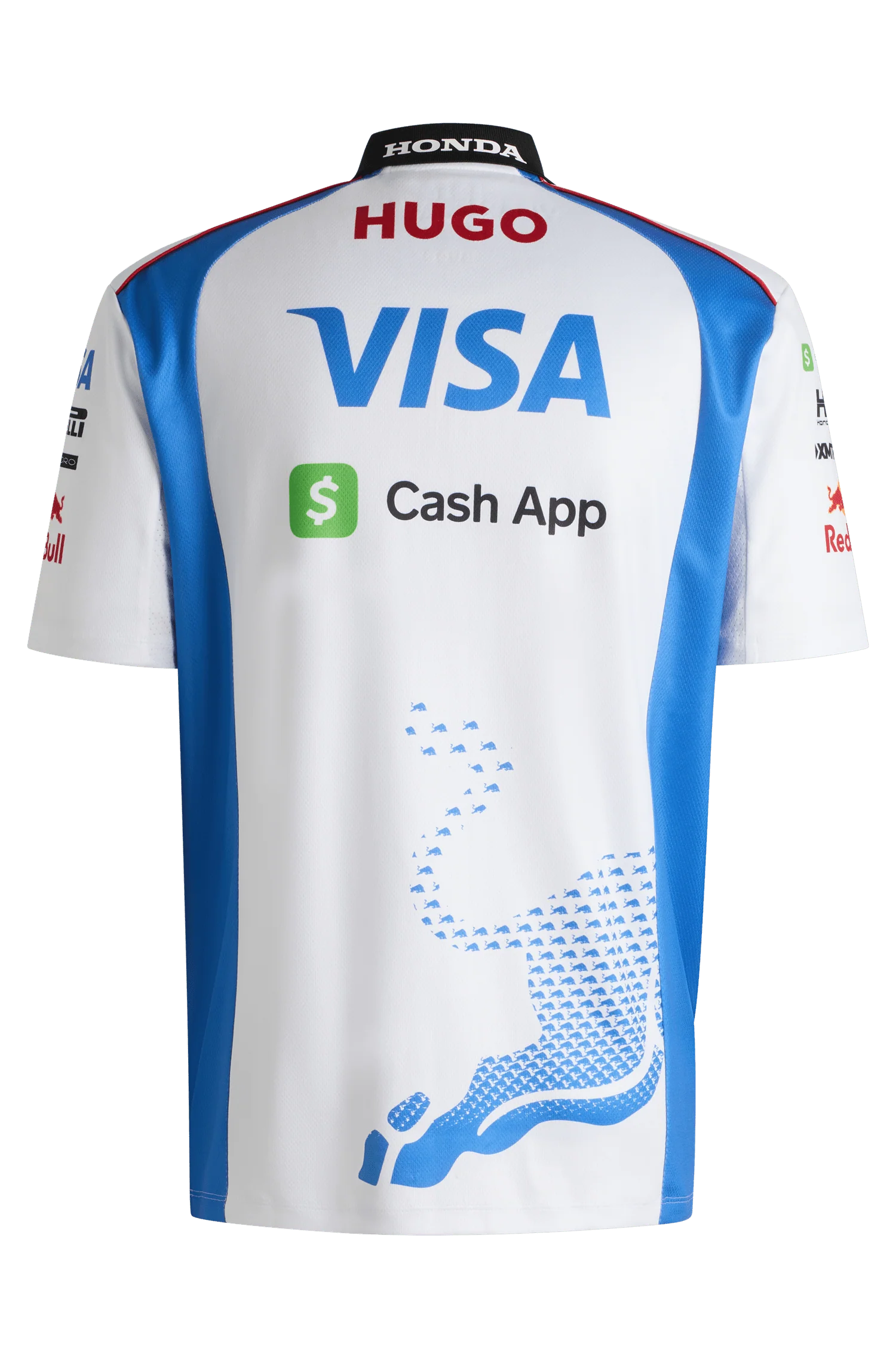 Visa Cash App RB F1 2025 Men's Team Polo Shirt - White