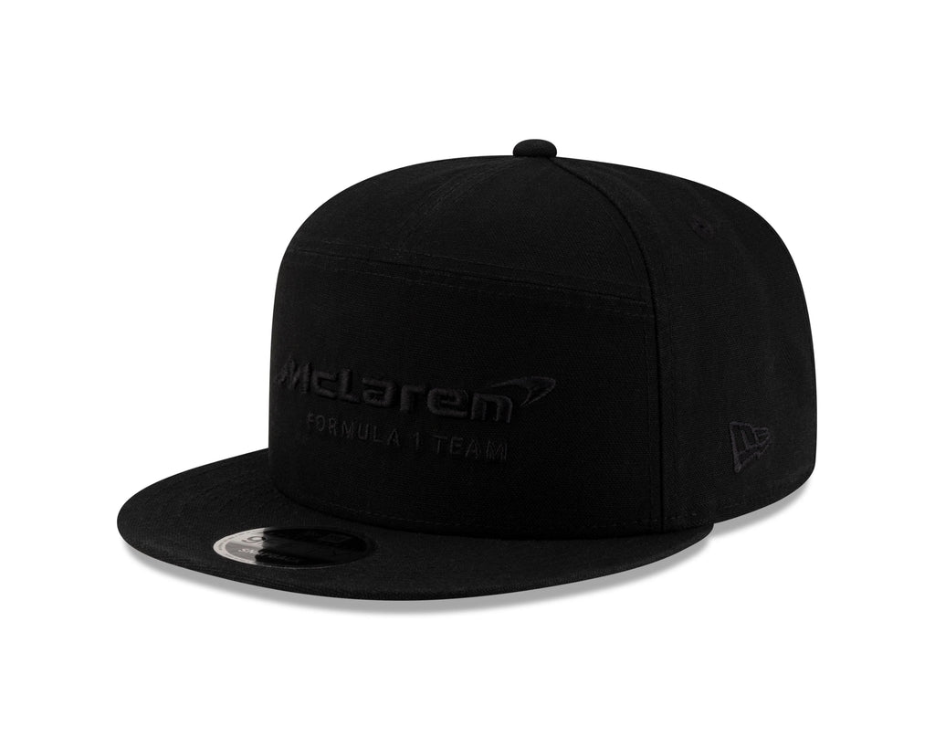 McLaren Racing F1 New Era 9Fifty Split Panel Flat Brim Hat - Stealth Black