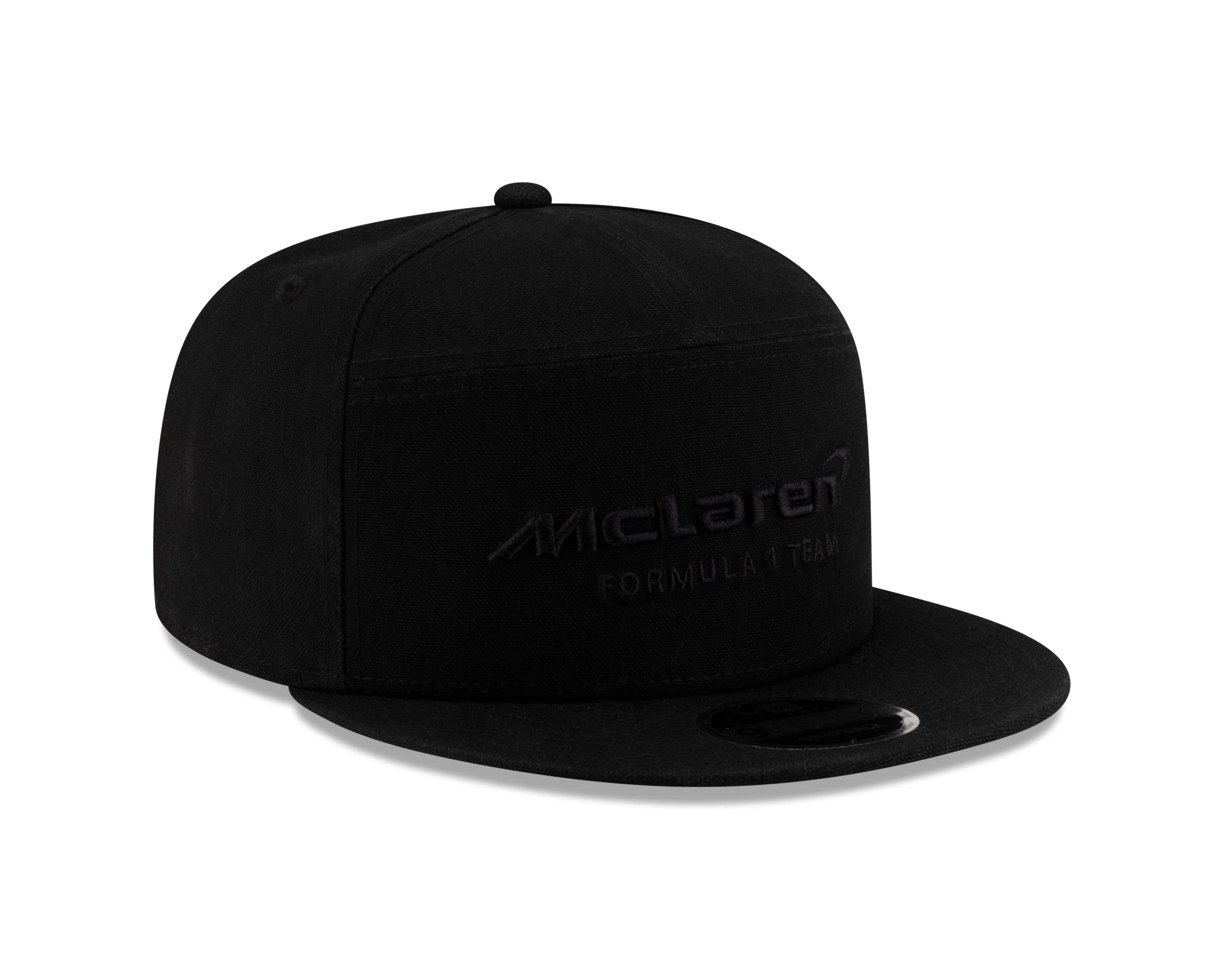 McLaren Racing F1 New Era 9Fifty Split Panel Flat Brim Hat - Stealth Black