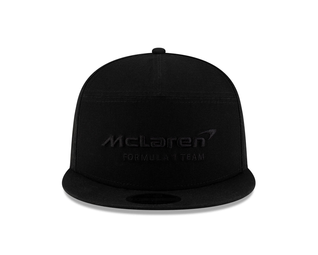 McLaren Racing F1 New Era 9Fifty Split Panel Flat Brim Hat - Stealth Black