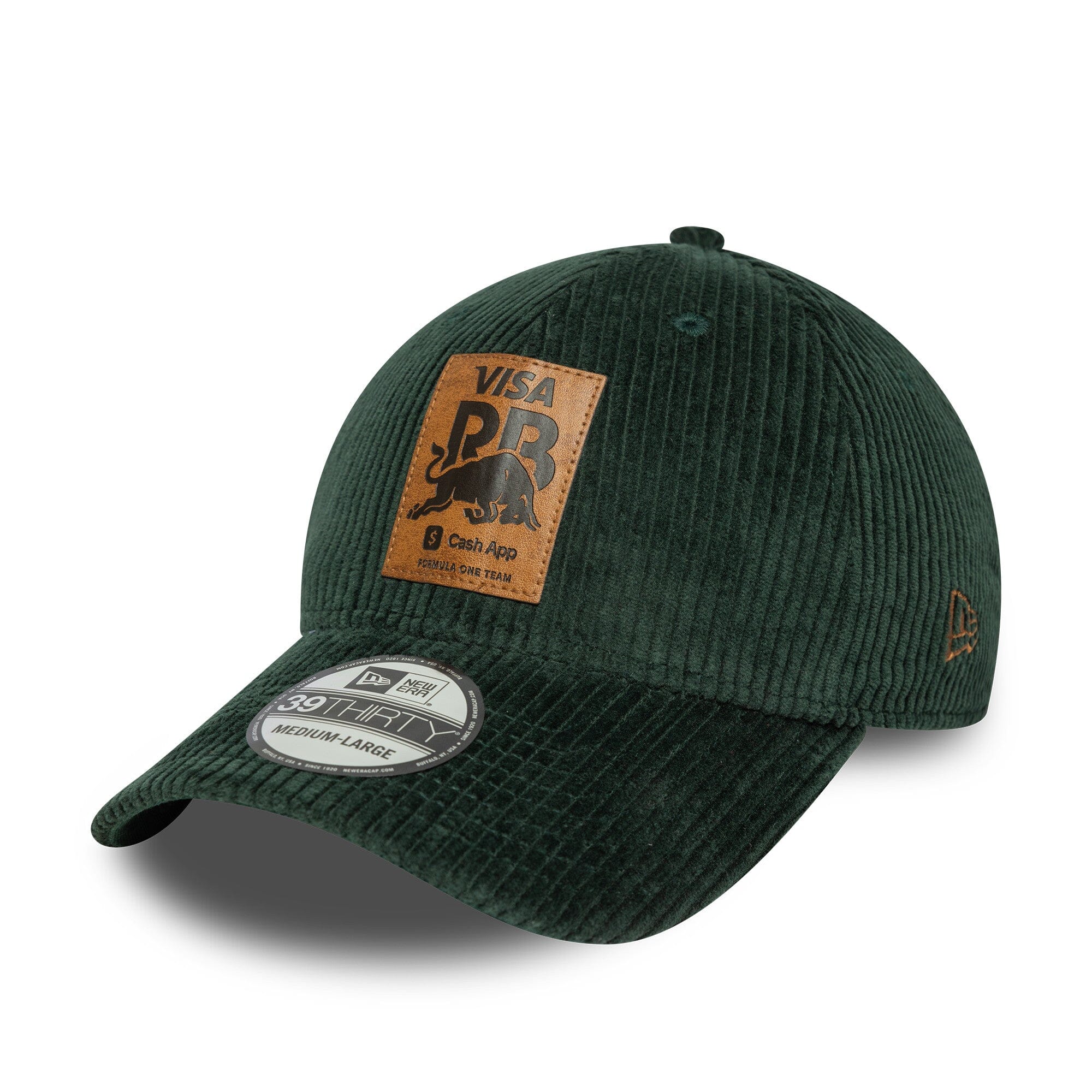 Visa Cash App RB F1 New Era 39Thirty Corduroy Fitted Hat - Green