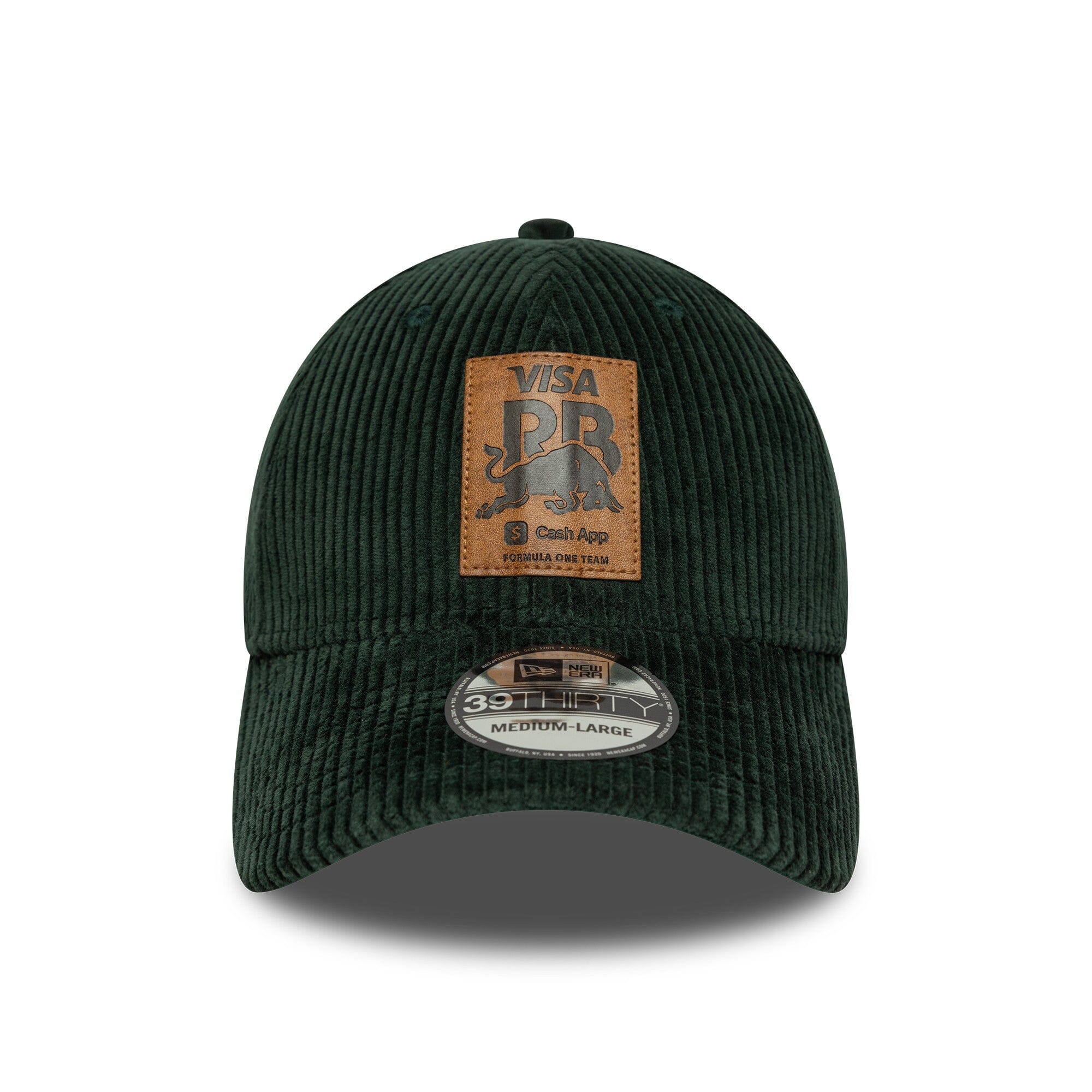 Visa Cash App RB F1 New Era 39Thirty Corduroy Fitted Hat - Green