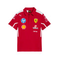 Scuderia Ferrari F1 2025 Men's Team Polo Shirt - Dark Cherry