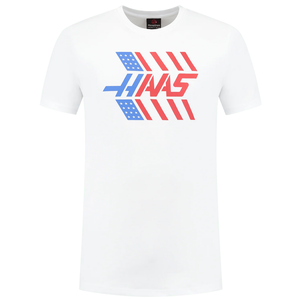 Haas Racing F1 Stars and Stripes T-Shirt - White