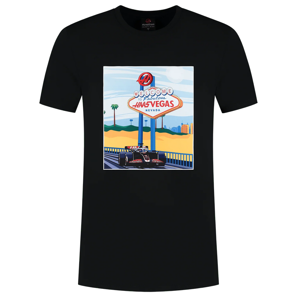 Haas Racing F1 Special Edition Las Vegas GP T-Shirt - Black
