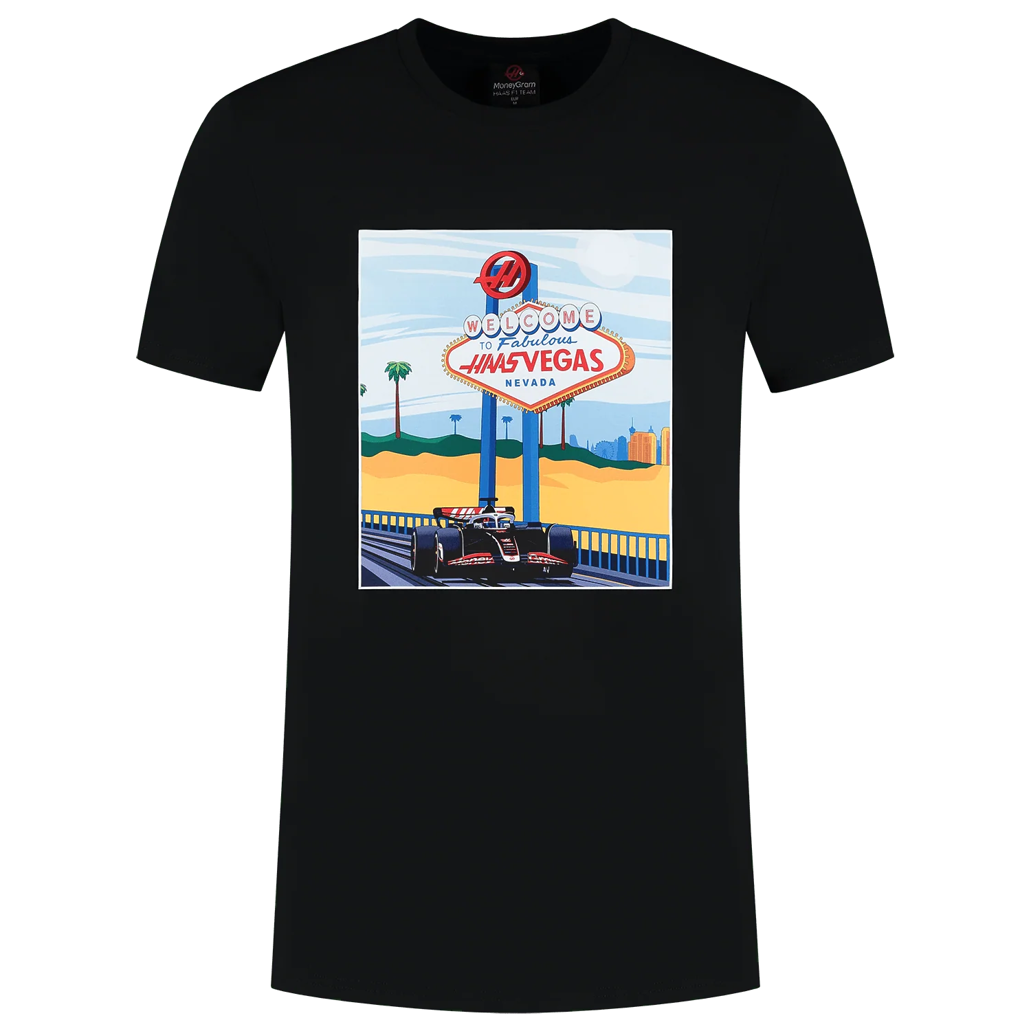 Haas Racing F1 Special Edition Las Vegas GP T-Shirt - Black