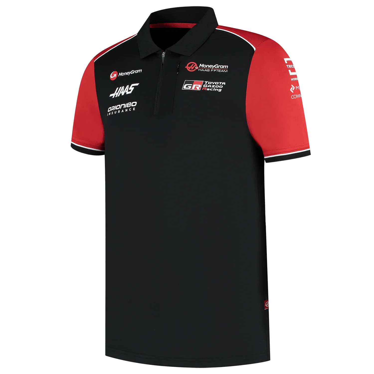 Haas Racing F1 2025 Men's Team Fitted Polo Shirt - Black