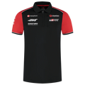 Haas Racing F1 2025 Men's Team Fitted Polo Shirt - Black