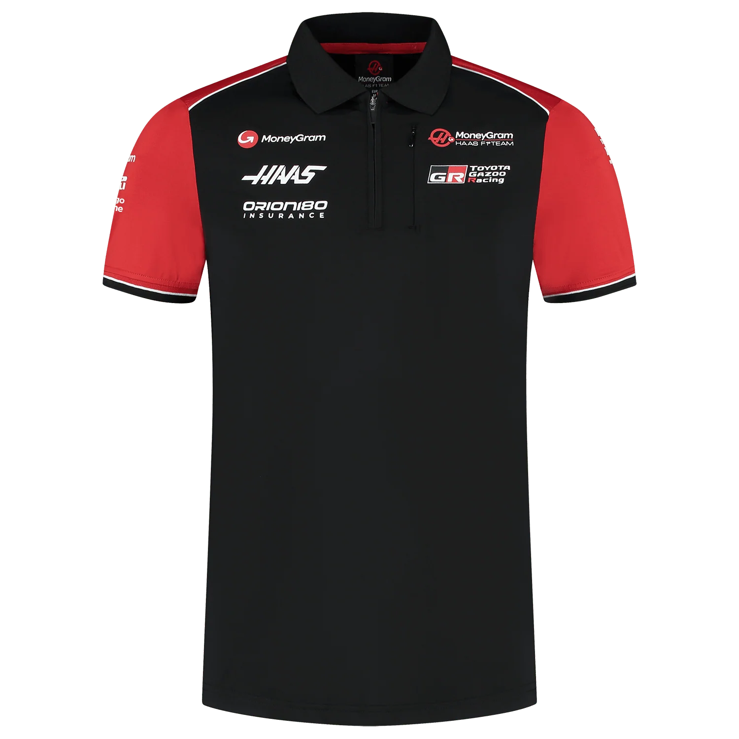 Haas Racing F1 2025 Men's Team Fitted Polo Shirt - Black