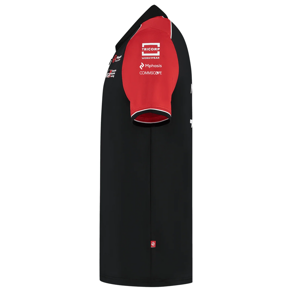 Haas Racing F1 2025 Men's Team Fitted Polo Shirt - Black