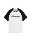 Cadillac F1 Racing Script Raglan T-Shirt - White