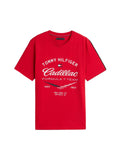 Cadillac F1 Racing Varsity Graphic T-Shirt - Red