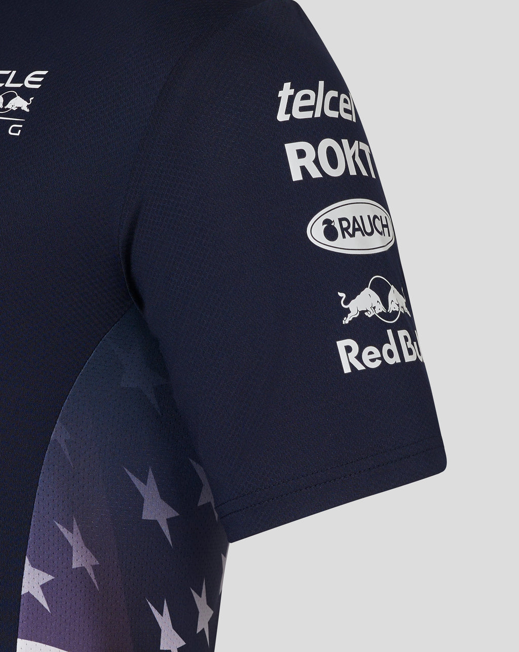 Red Bull Racing F1 Men's Special Edition America Race Team Polo Shirt- Navy