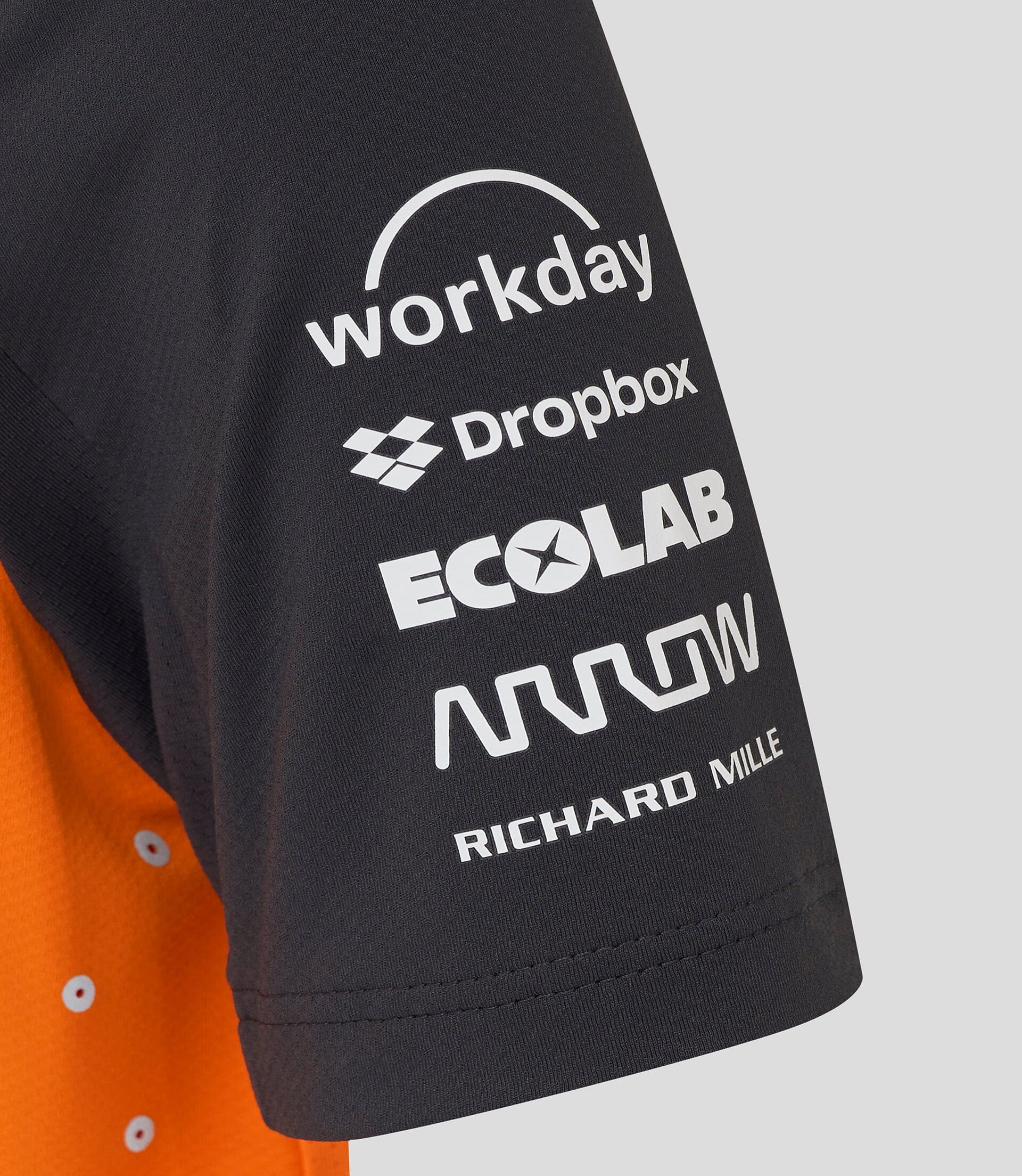 McLaren F1 2025 Men's Team Polo Shirt - Papaya