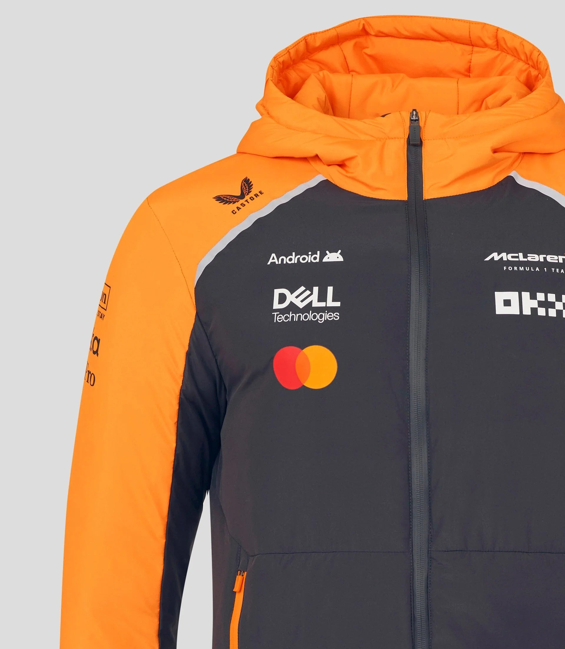 McLaren F1 2025 Team Longline Padded Jacket - Phantom