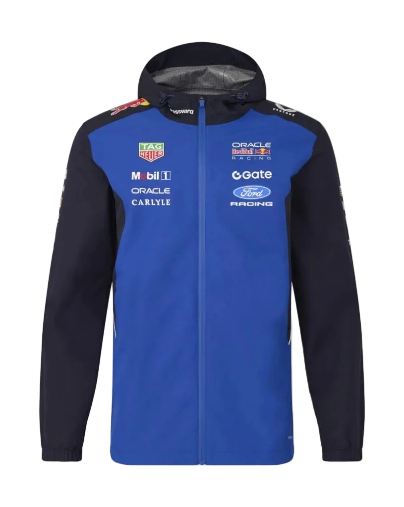 Red Bull Racing F1 2026 Team Rain Jacket - Blue/Navy