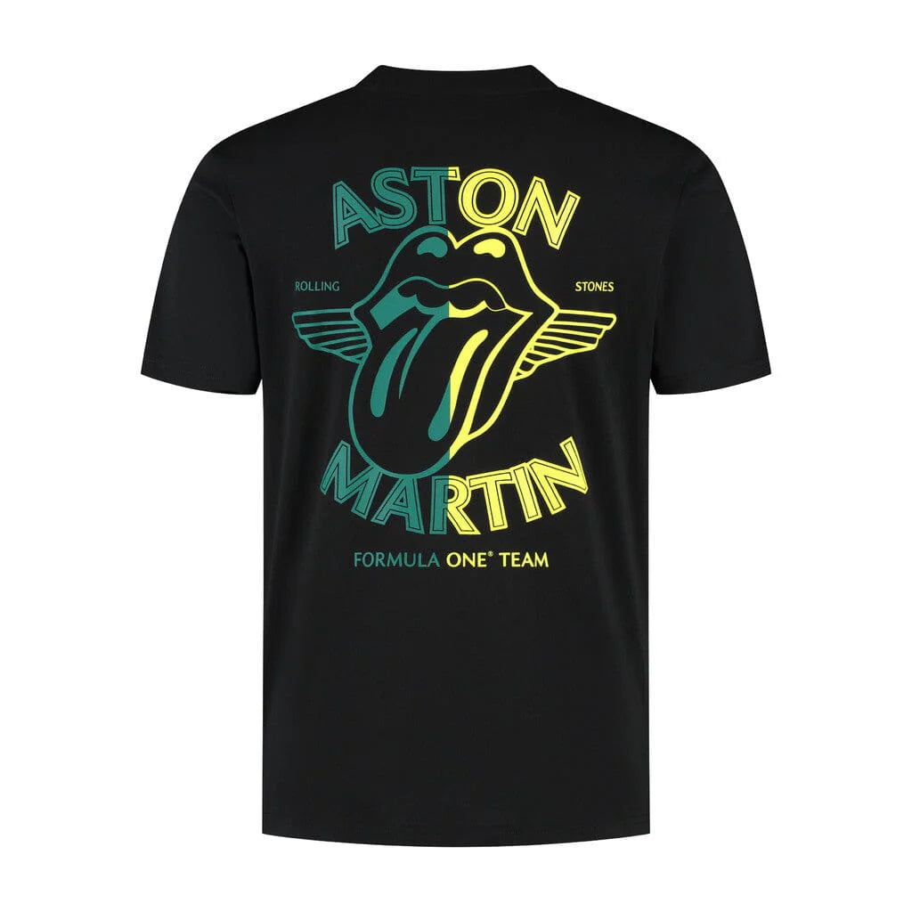 Aston Martin F1 Special Edition Rolling Stones T-Shirt - Black