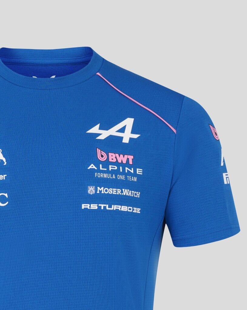 Alpine Racing F1 2026 Men's Team Set Up T-Shirt - Lapis Blue