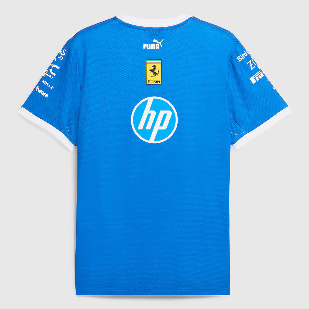 Scuderia Ferrari 2025 Team Special Edition Monza T-Shirt - Blue